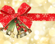 Christmas tree bell wallpaper 220x176