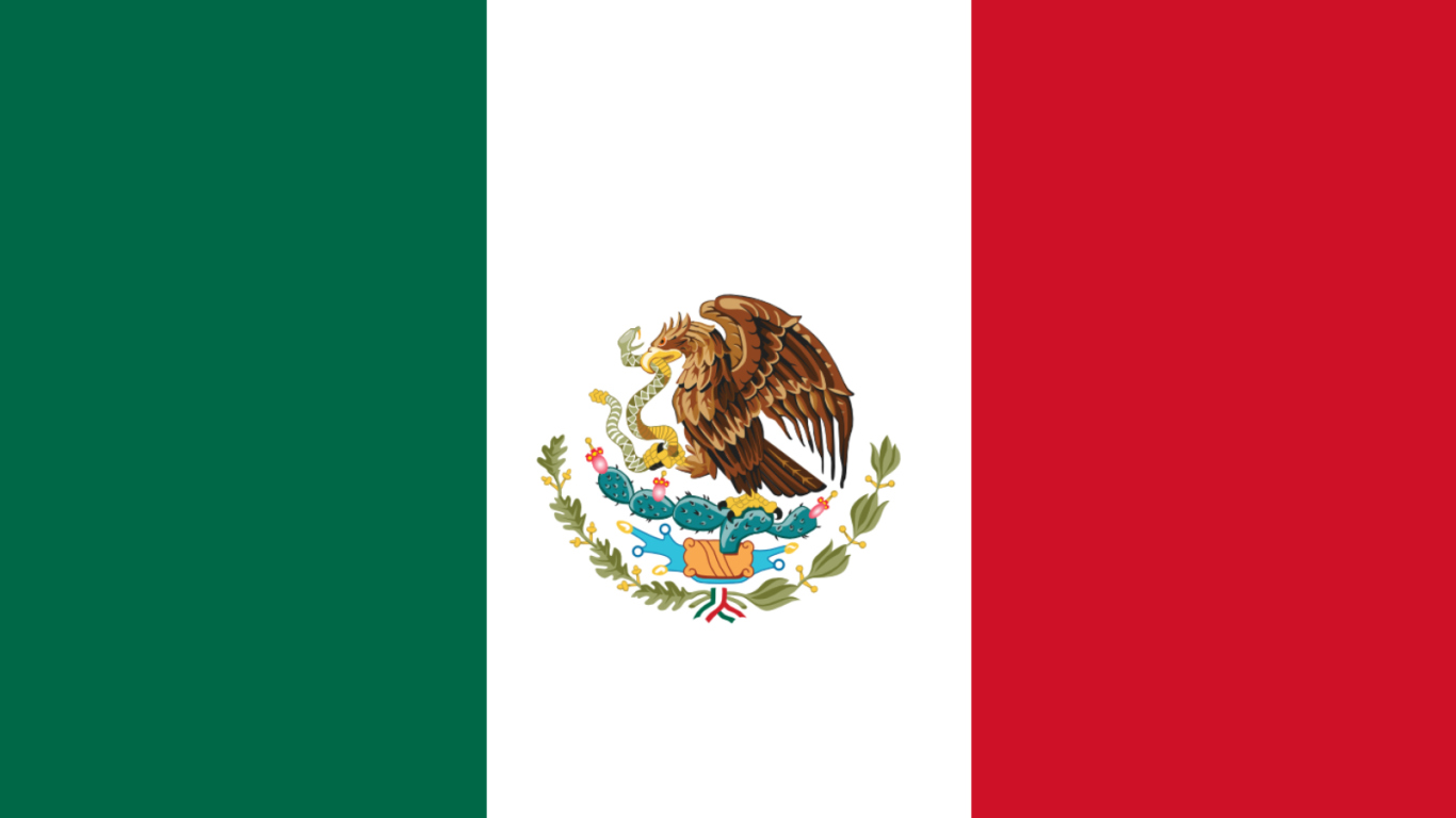Mexican Flag wallpaper 1366x768