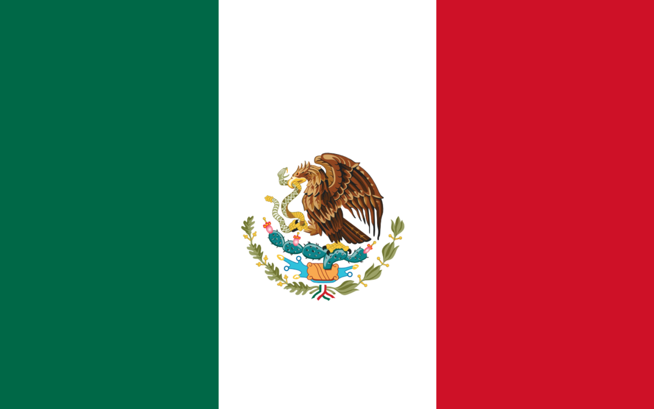 Mexican Flag wallpaper 2560x1600