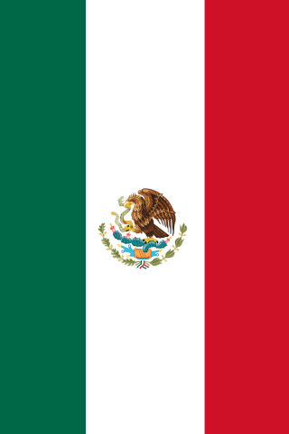 Das Mexican Flag Wallpaper 320x480