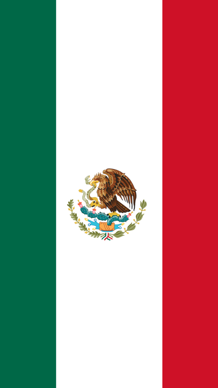 Das Mexican Flag Wallpaper 750x1334