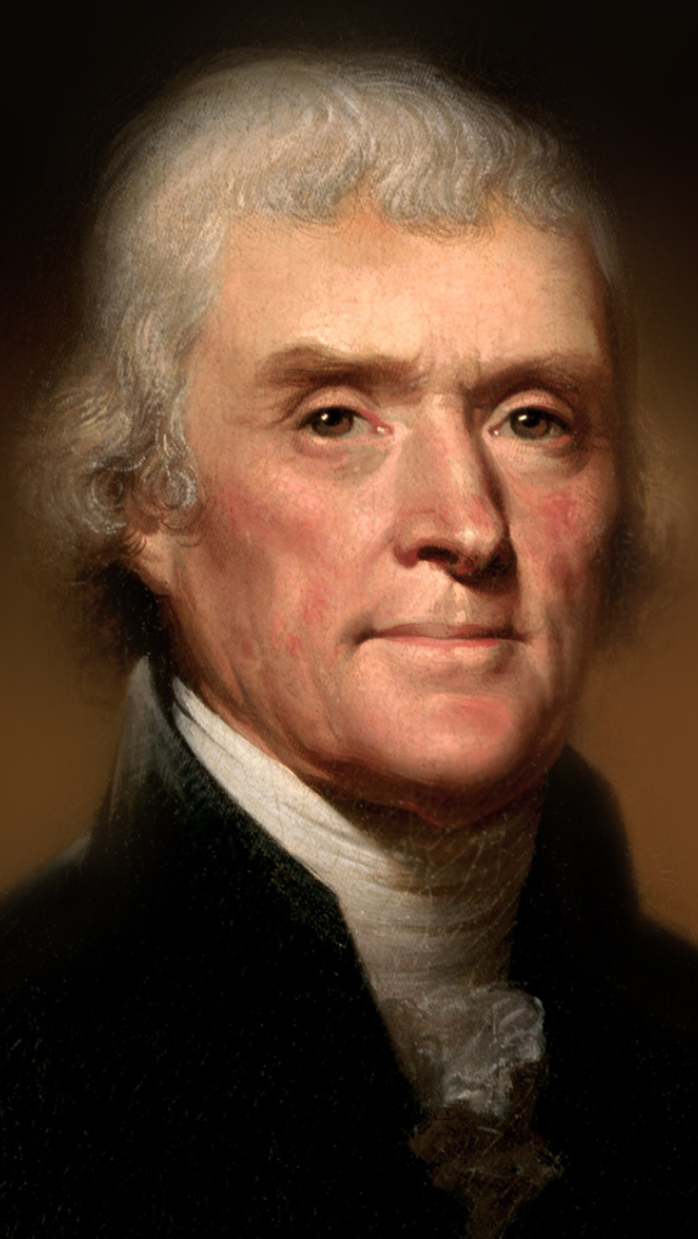 Das Thomas Jefferson Wallpaper 640x1136