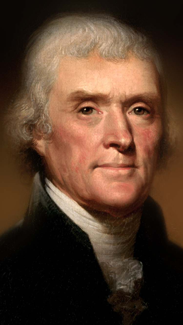 Das Thomas Jefferson Wallpaper 750x1334