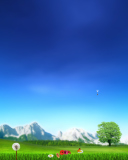 Sfondi Nature Landscape Blue Sky 128x160