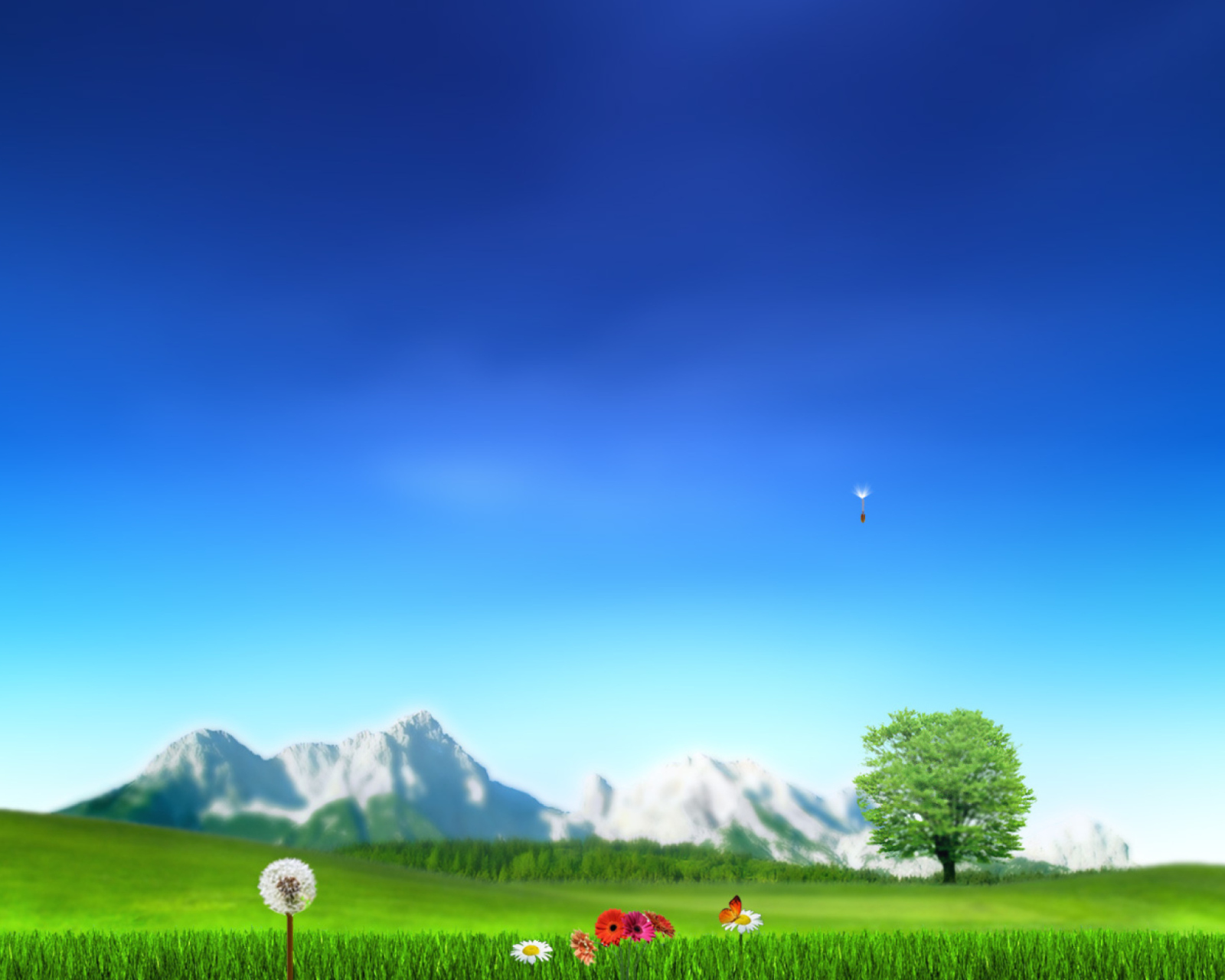 Nature Landscape Blue Sky screenshot #1 1600x1280