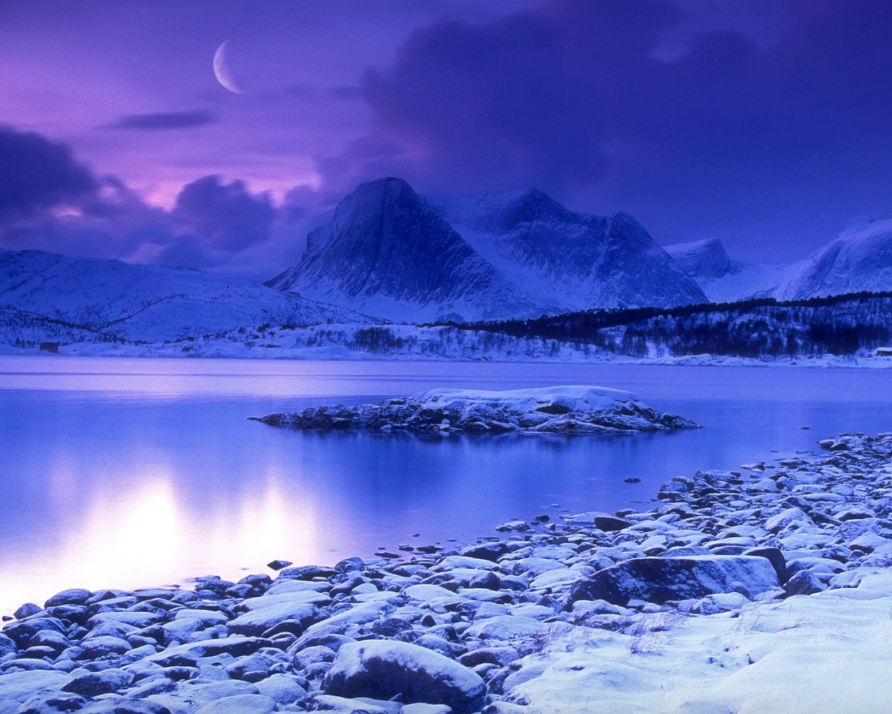 Screenshot №1 pro téma Norway Country Cold Lake 1280x1024