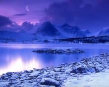Обои Norway Country Cold Lake 220x176
