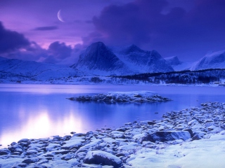 Norway Country Cold Lake wallpaper 320x240