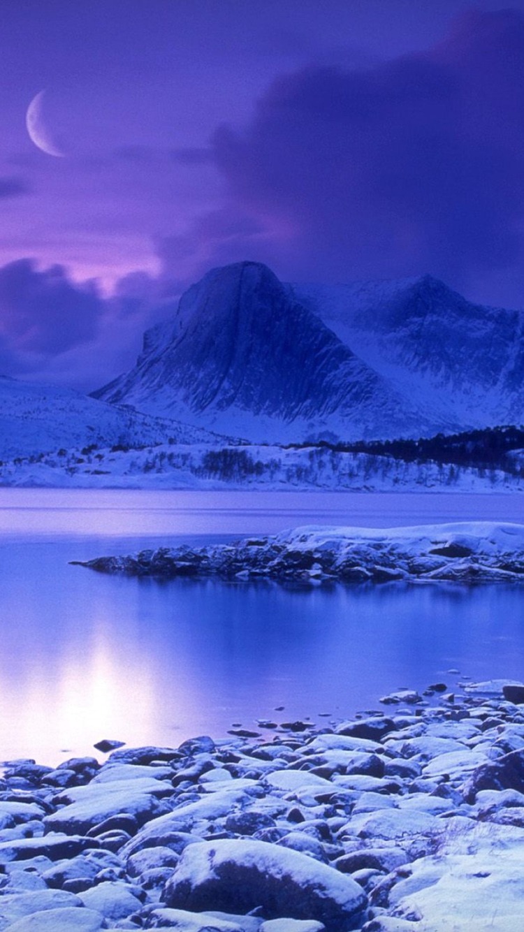 Das Norway Country Cold Lake Wallpaper 750x1334