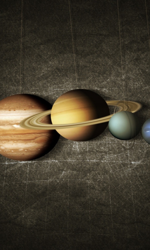 Das Planets Wallpaper 480x800