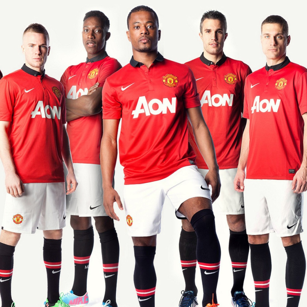 Sfondi Manchester United Team 2013 1024x1024