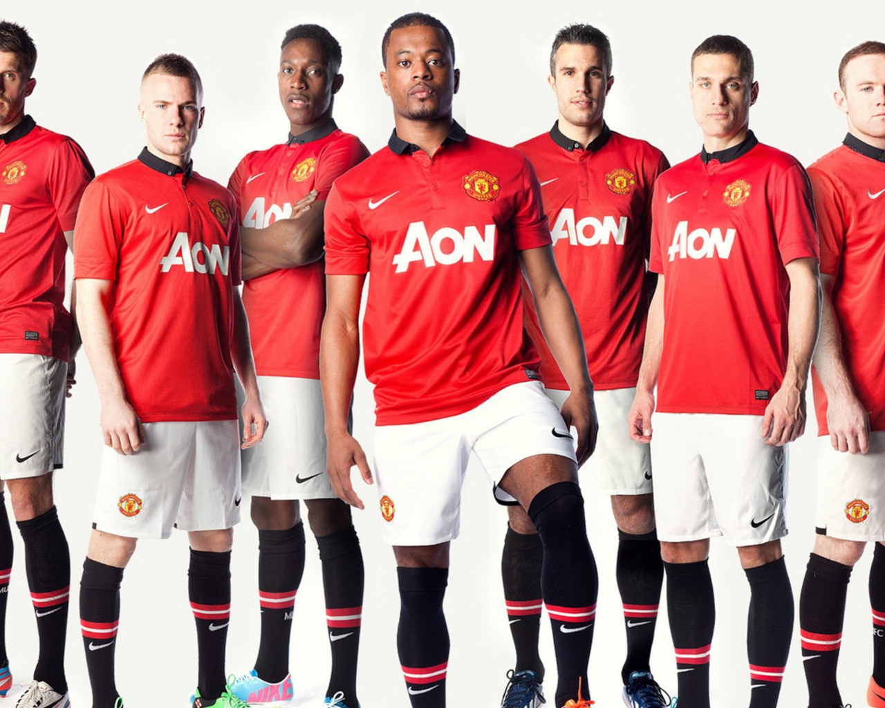 Manchester United Team 2013 wallpaper 1280x1024