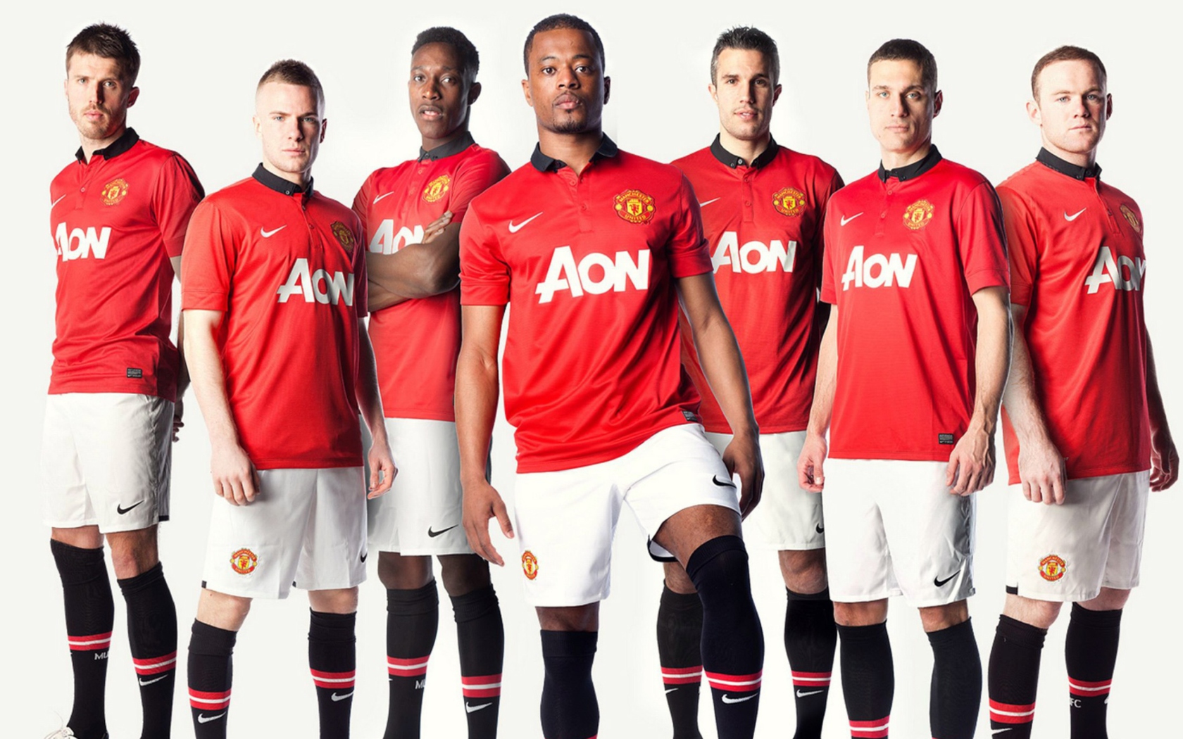 Das Manchester United Team 2013 Wallpaper 1680x1050