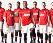 Das Manchester United Team 2013 Wallpaper 176x144
