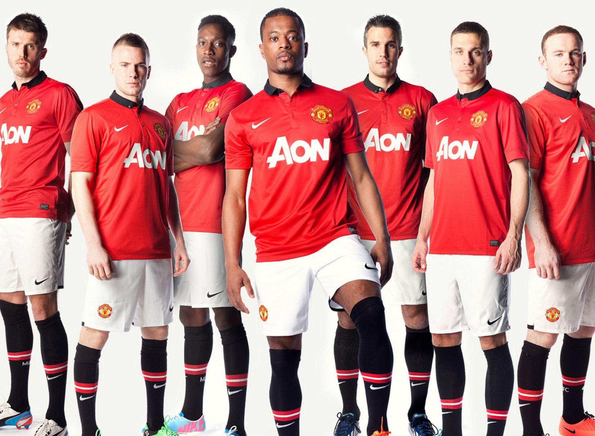 Обои Manchester United Team 2013 1920x1408