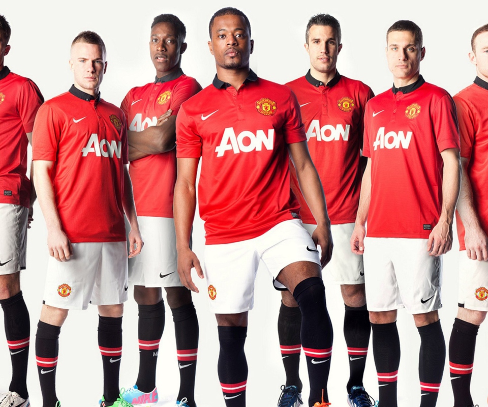 Das Manchester United Team 2013 Wallpaper 960x800