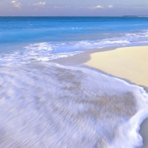 White Beach And Blue Water wallpaper 208x208