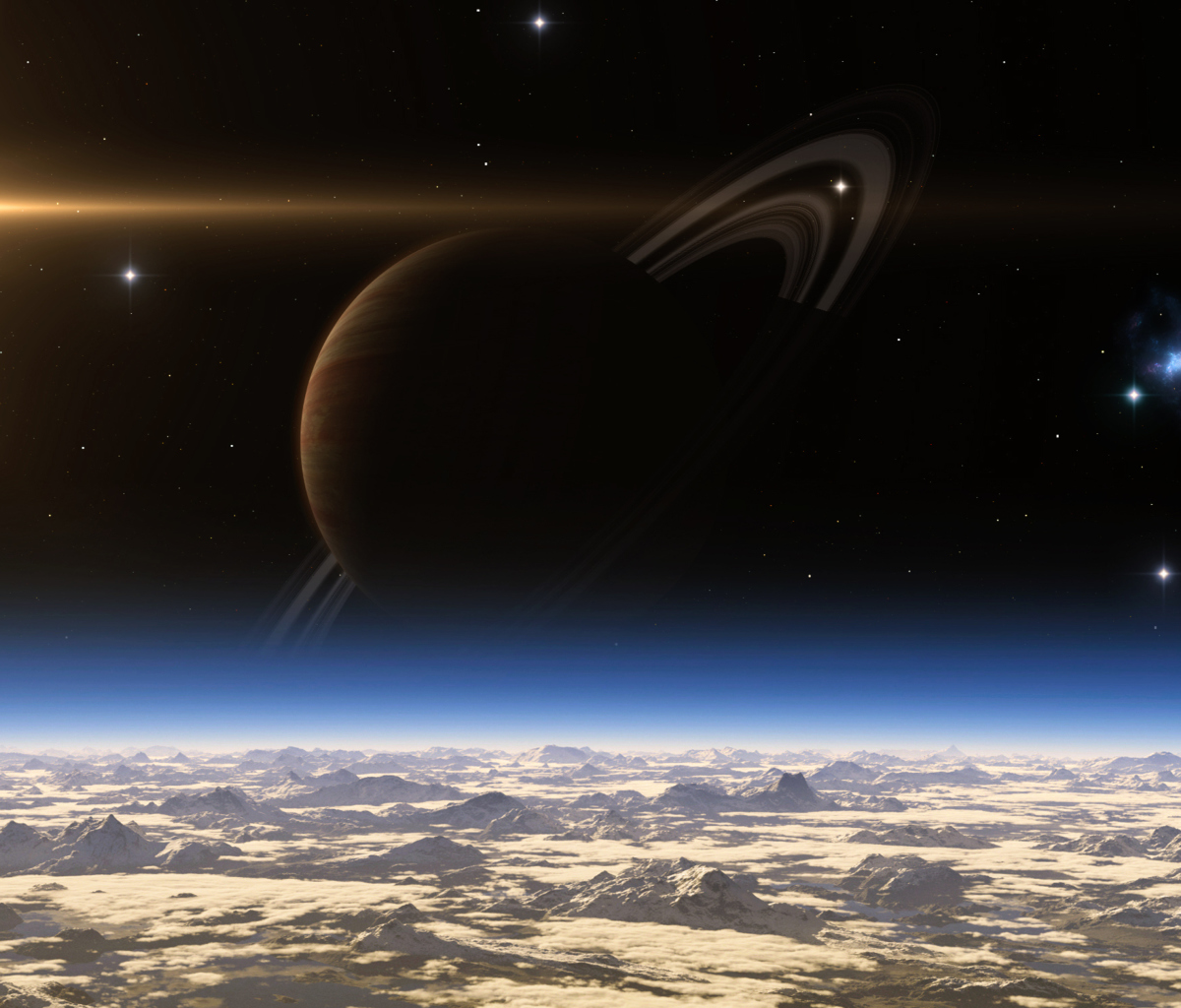 Fondo de pantalla Saturn - Planet with Ring 1200x1024