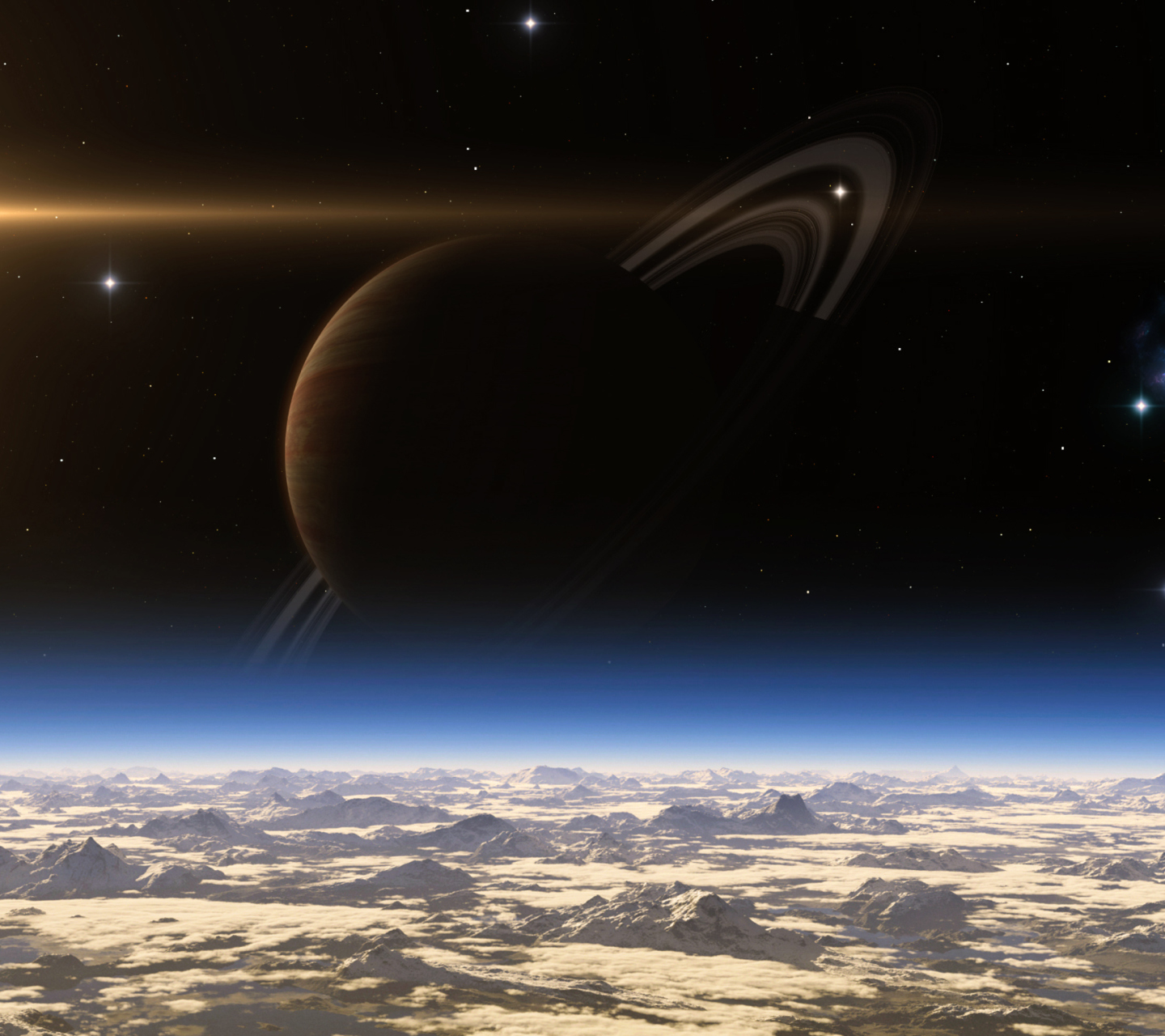 Das Saturn - Planet with Ring Wallpaper 1440x1280