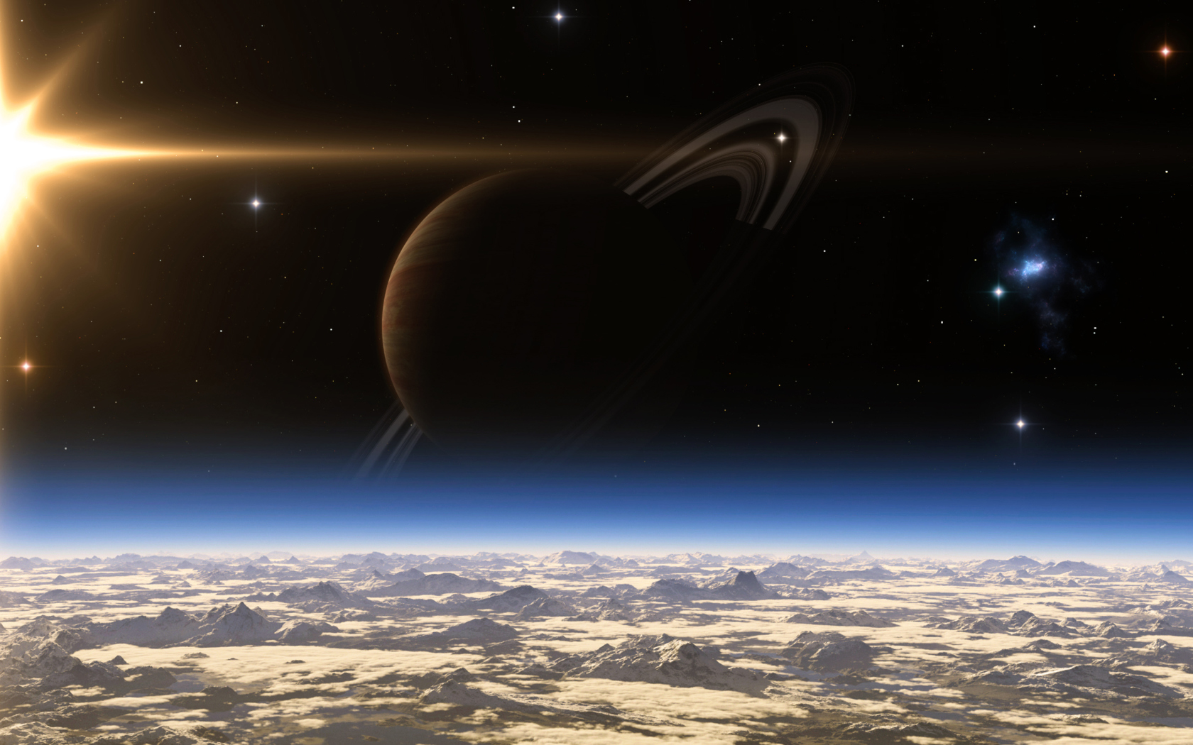 Fondo de pantalla Saturn - Planet with Ring 1680x1050