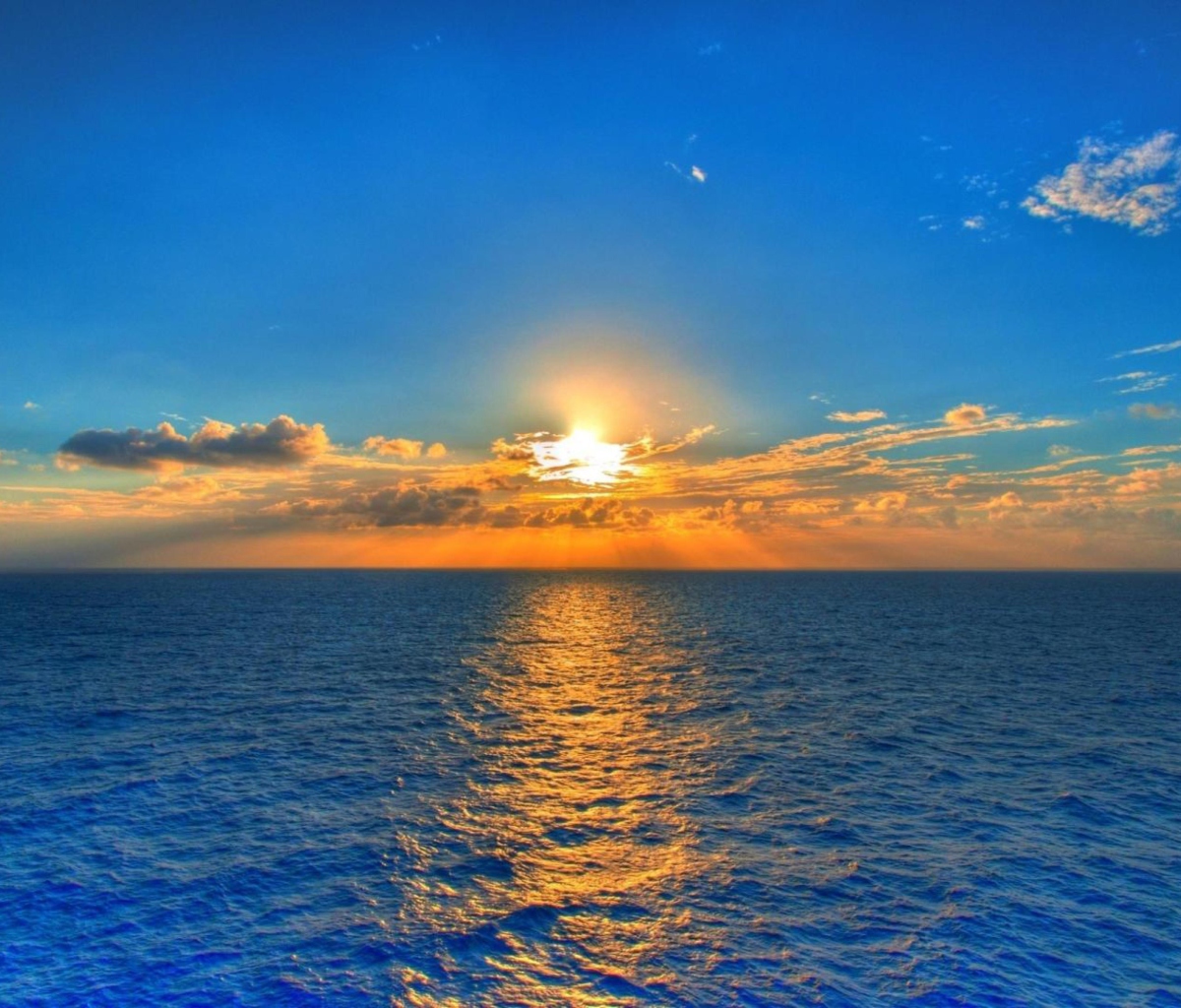 Summer Sea Sunset wallpaper 1200x1024