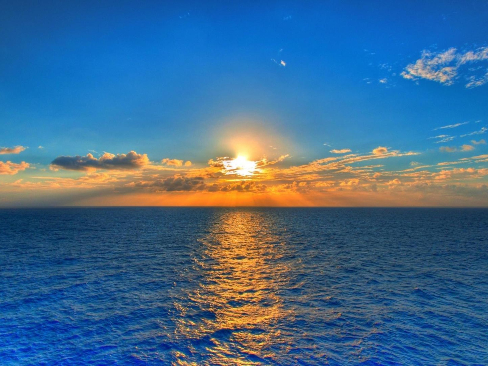 Das Summer Sea Sunset Wallpaper 1600x1200