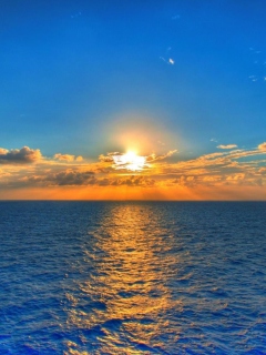 Fondo de pantalla Summer Sea Sunset 240x320