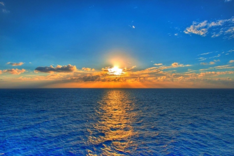 Summer Sea Sunset wallpaper 480x320