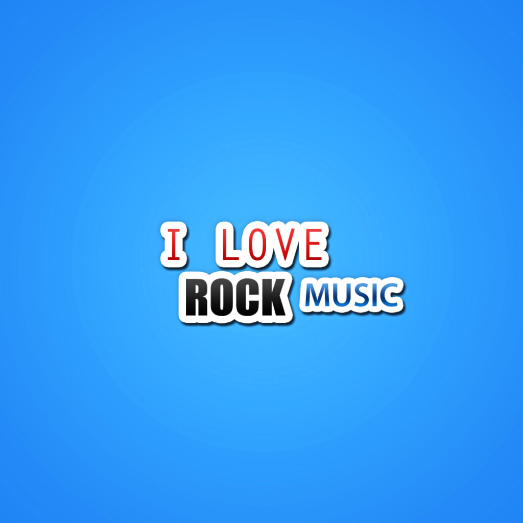 Fondo de pantalla I Love Rock Music 1024x1024