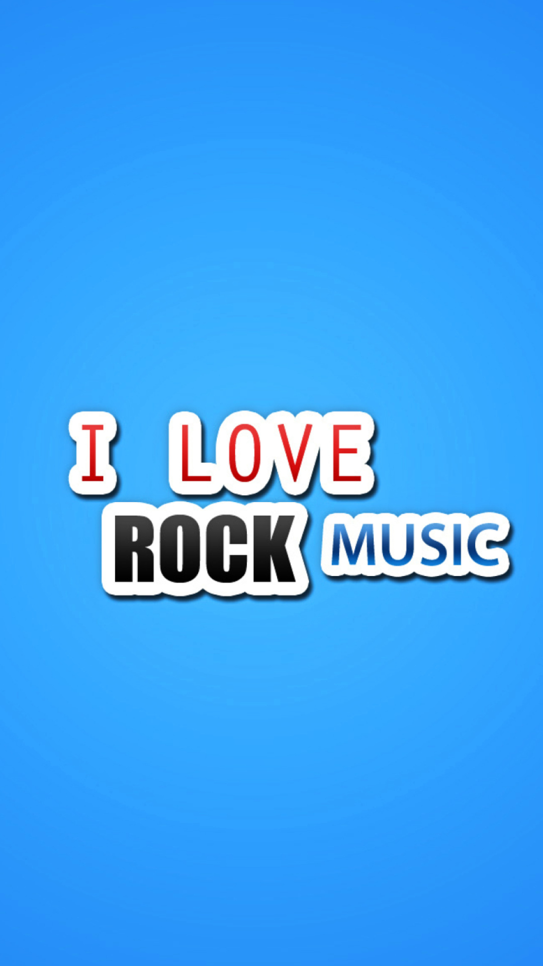 Картинка I Love Rock Music для iPhone 6 Plus