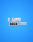 Обои I Love Rock Music 128x160