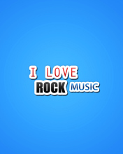 Das I Love Rock Music Wallpaper 176x220