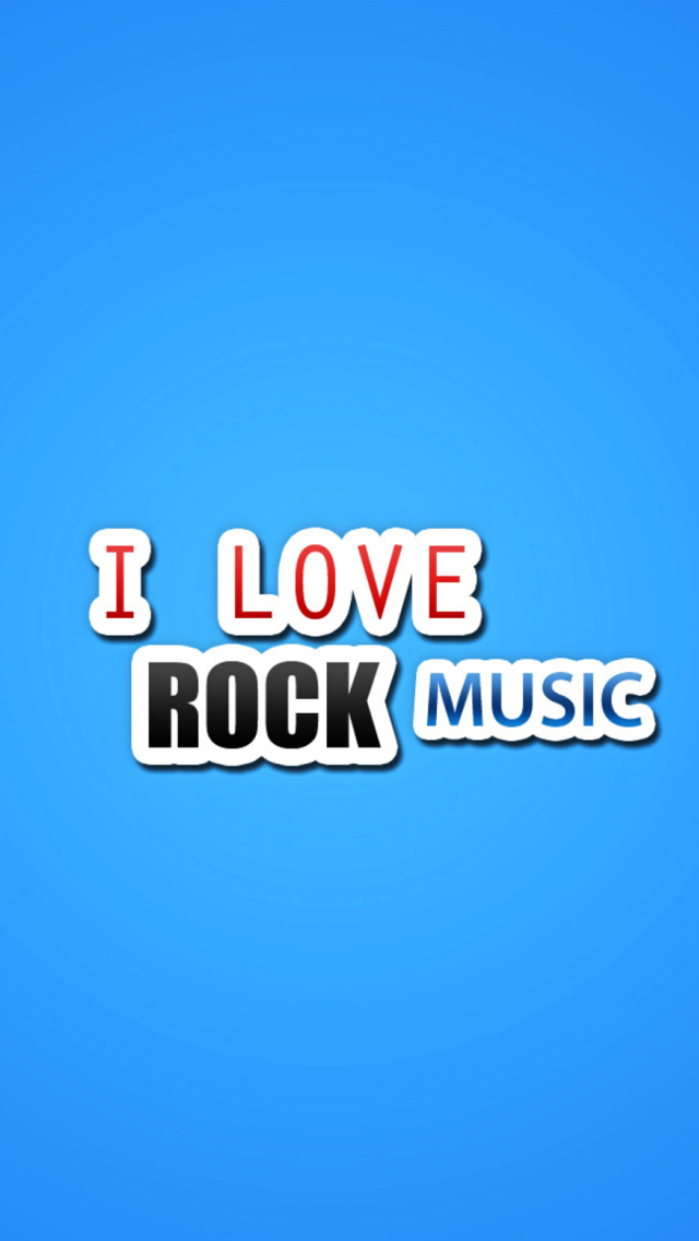Sfondi I Love Rock Music 640x1136