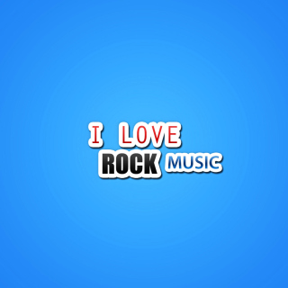 Kostenloses I Love Rock Music Wallpaper für 2048x2048