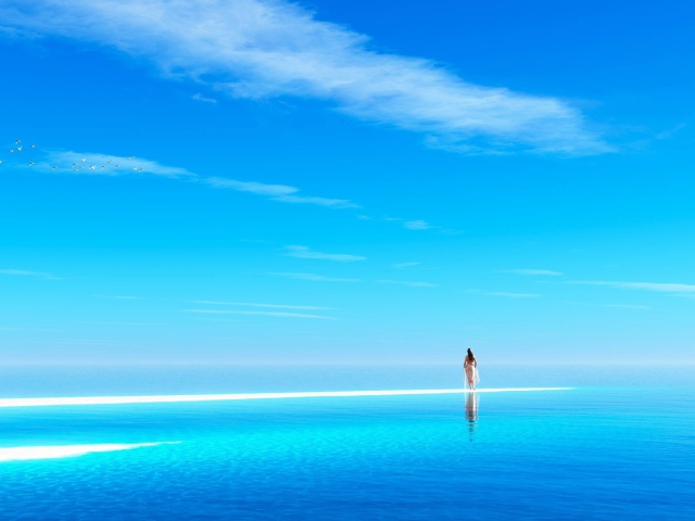 Blue Walk Painting screenshot #1 640x480