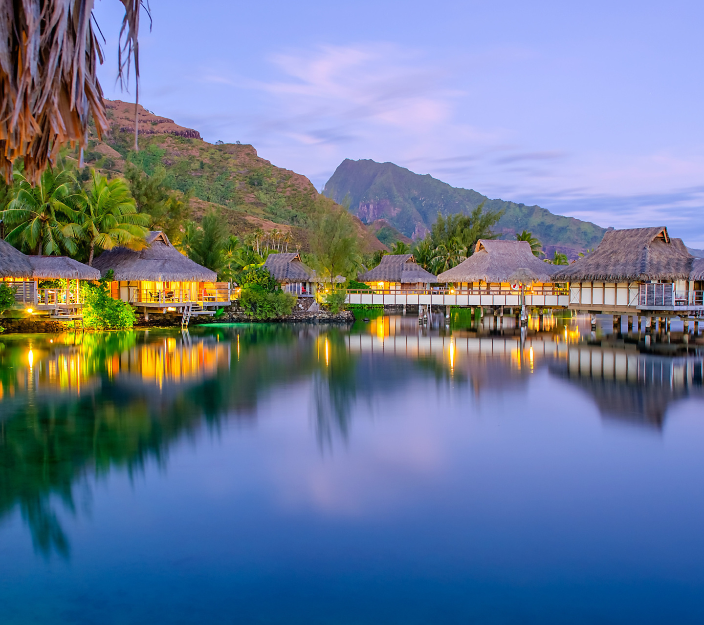 Fondo de pantalla French Polynesia Beach Resort 1440x1280