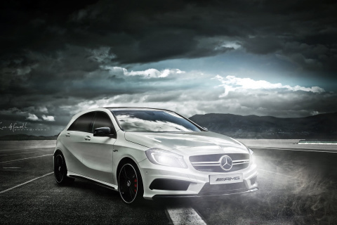 Mercedes AMG A45 wallpaper 480x320