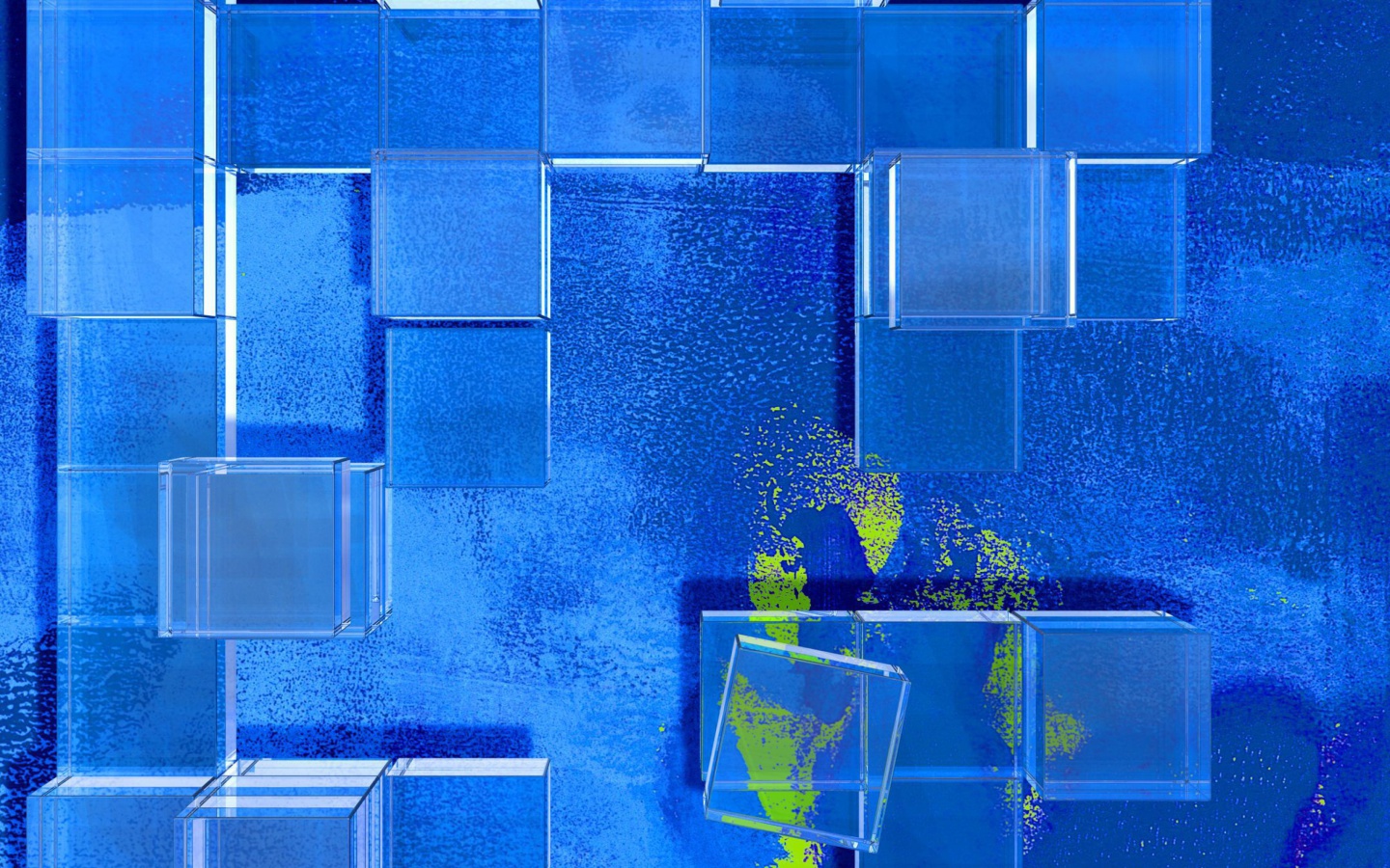 Das Blue Squares Wallpaper 1440x900