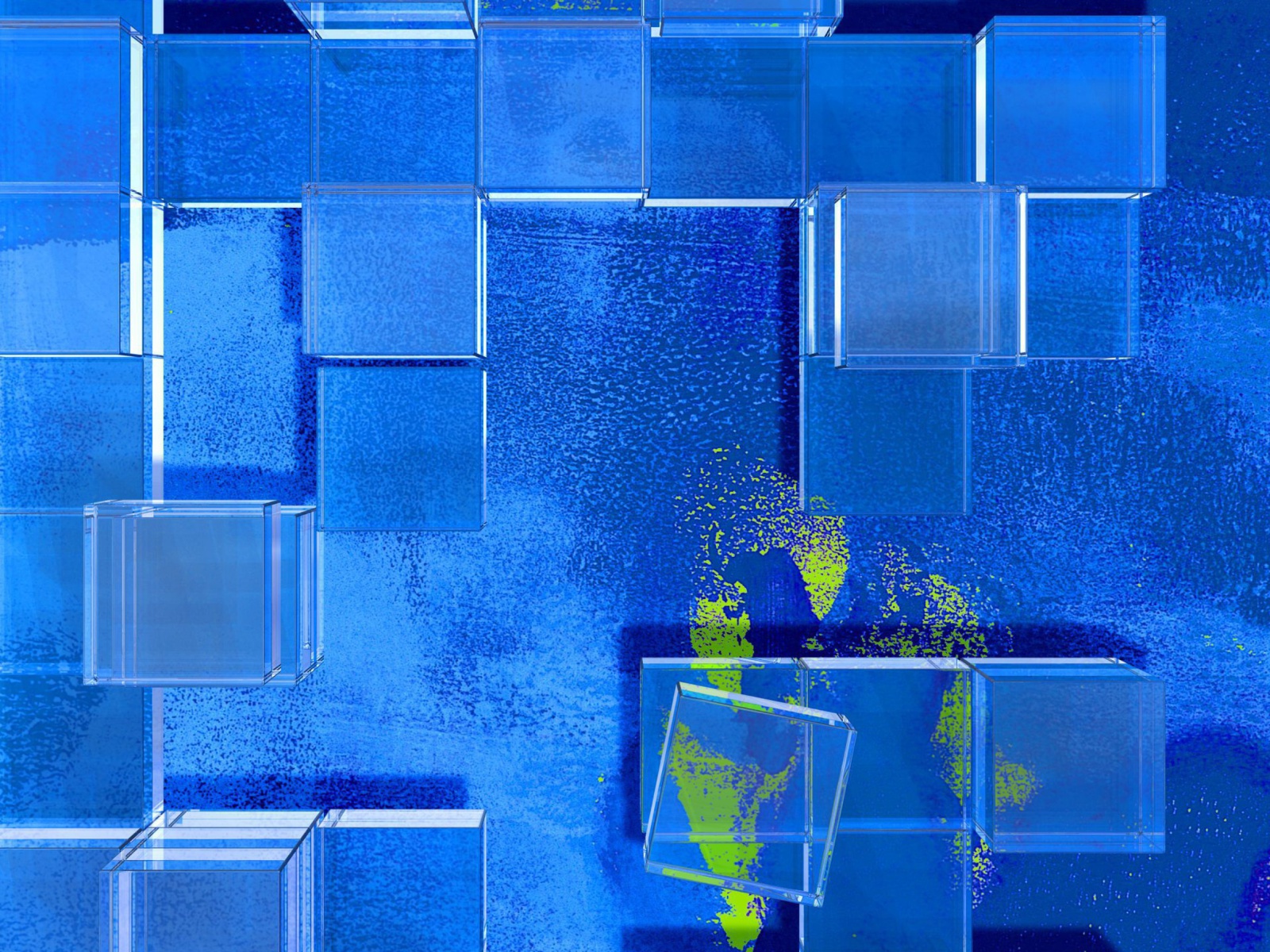 Blue Squares wallpaper 1600x1200