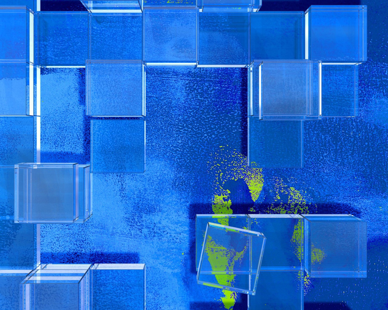 Das Blue Squares Wallpaper 1600x1280