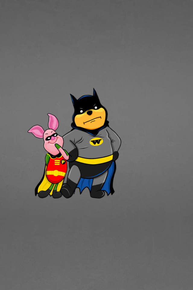 Обои Batman And Robin 640x960