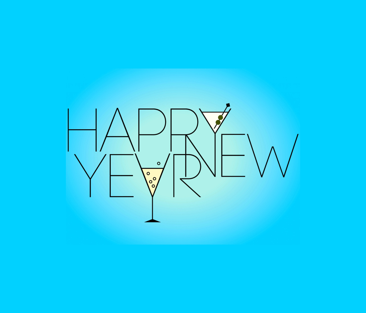 Das New Year's Greeting 2013 Wallpaper 1200x1024