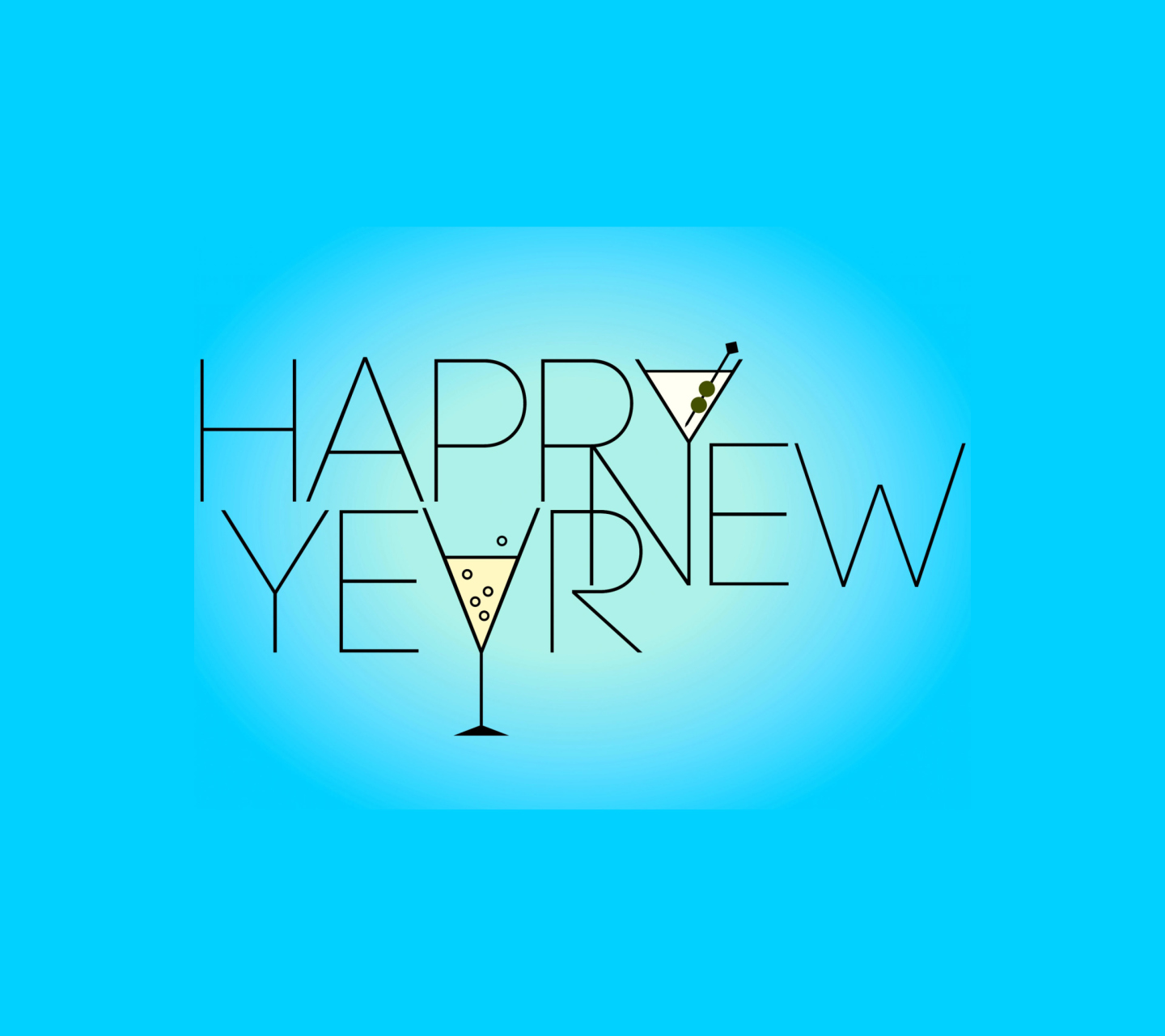 Das New Year's Greeting 2013 Wallpaper 1440x1280