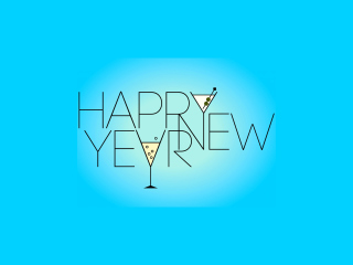 Das New Year's Greeting 2013 Wallpaper 320x240