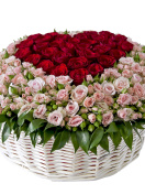 Das Basket of Roses from Florist Wallpaper 132x176