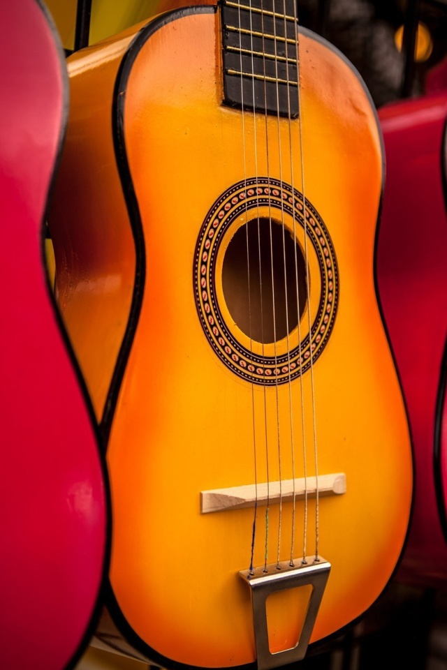 Multi Colored Guitars screenshot #1 640x960