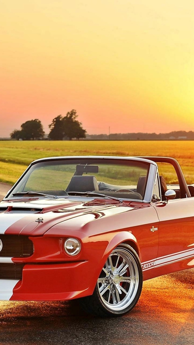 Fondo de pantalla 1965 Ford Mustang Convertible 640x1136