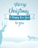 Merry Christmas and Happy New Year wallpaper 128x160