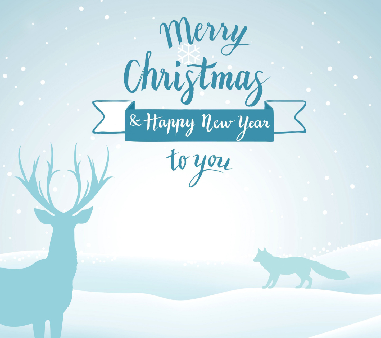 Das Merry Christmas and Happy New Year Wallpaper 1440x1280