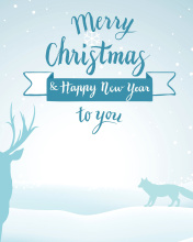 Sfondi Merry Christmas and Happy New Year 176x220